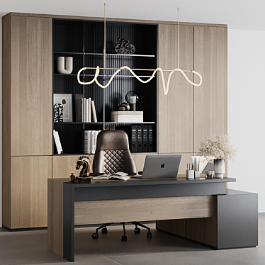 Executive Legacy Desk 3D Model 3D model image 1 