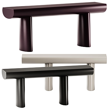 Modern HIMACS Console Table Design 3D model image 1 