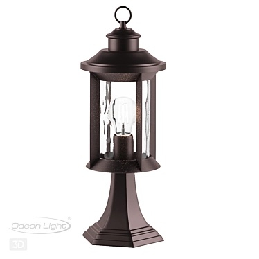 Mavret Outdoor Lantern Fixture 3D model image 1 