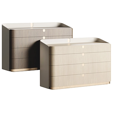 Modern Luxury Chest Drawers 3D model image 1 