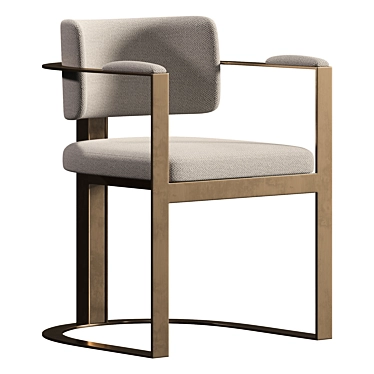 Luxury 3D Kiva Dining Chair 3D model image 1 