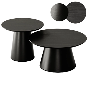 Modern Jazz Coffee Table Set 3D model image 1 