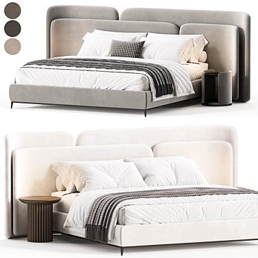 Lauren Double Bed 2015 Edition 3D model image 1 