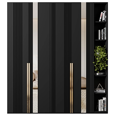 Versatile Modular Wardrobe 122 3D model image 1 