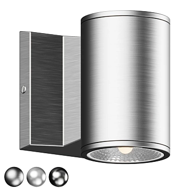 Versatile Outdoor LED Wall Light 3D model image 1 