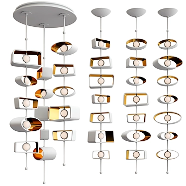 Modern Totem Pendant Lights Collection 3D model image 1 