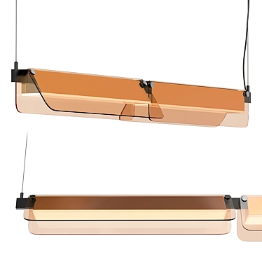 Contemporary Flat Pendant Lights 3D model image 1 