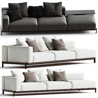 Modern Brera Sofa Set System 3D model image 1 