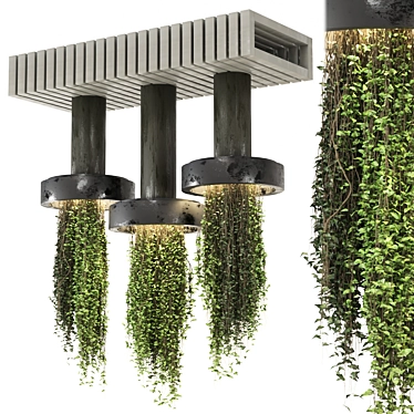 Urban Jungle Hanging Plants Set 3D model image 1 