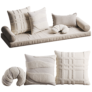 Tufted Cushion Set by Westwing 3D model image 1 