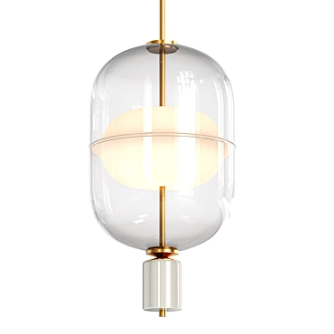 Modern Design Platte Lamp Fixture 3D model image 1 