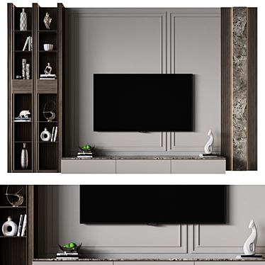 46-Inch TV Wall Mount 3D model image 1 