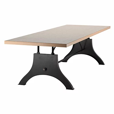 Stephane Dining Table: Welcoming, Spacious 3D model image 1 