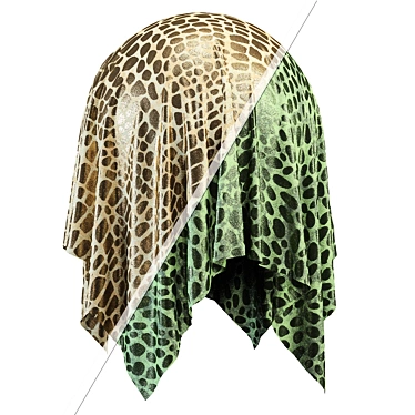 Animal Skin Fabric Set V.12 3D model image 1 