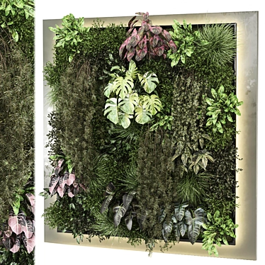 Vertical Wall Garden 3D Model 3D model image 1 