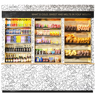  Supermarket Product Display Models 3D model image 1 