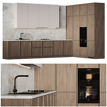 Modern Kitchen Set - 74 3D model image 1 