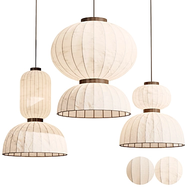 Renne Pendant Lights Set 2015 3D model image 1 