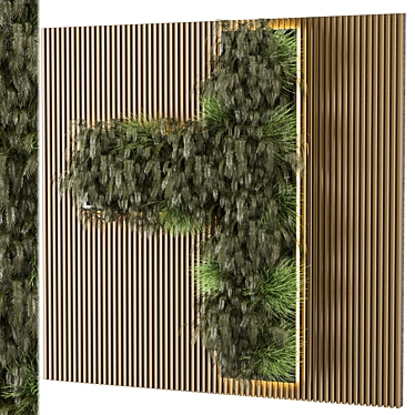  Modern Vertical Wall Garden Set 3D model image 1 