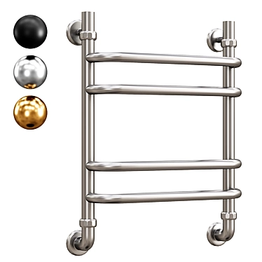 500x500mm Heated Towel Rail 3D model image 1 