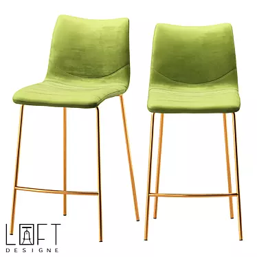 LoftDesigne 30528 Bar Stool 3D model image 1 