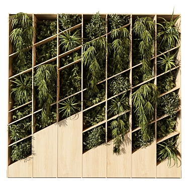 Vertical Wall Garden 3D Model 3D model image 1 