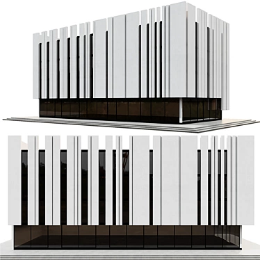 Modern Residential Building Model 3D model image 1 