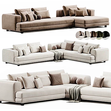 Maxalto Arbiter Sofa 3D Model 3D model image 1 