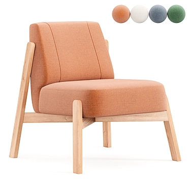 Elegant Gardi Terra Armchair 3D model image 1 