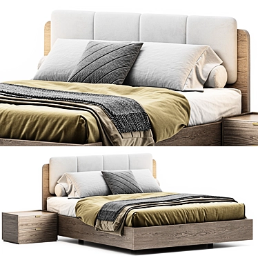 Bruny Bed by Laskasas 3D model image 1 