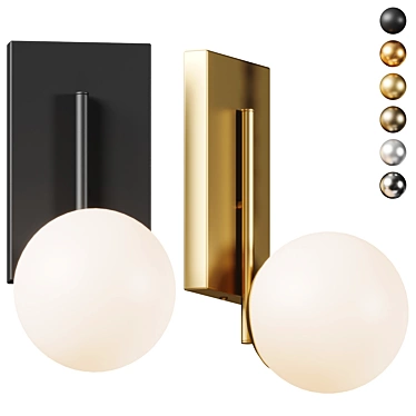 Modern LED Wall Sconce Light 3D model image 1 