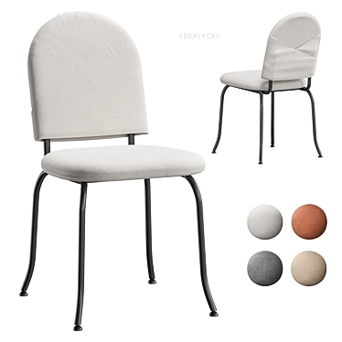 EBBALYCKE Chair - Scandinavian Minimalist Retro 3D model image 1 