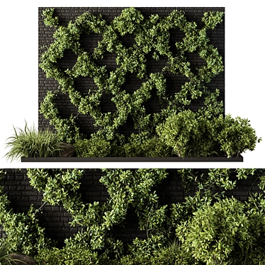 Modular Greenery wall Set 110 3D model image 1 