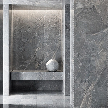 High-detail Marble Stone Panels 3D model image 1 