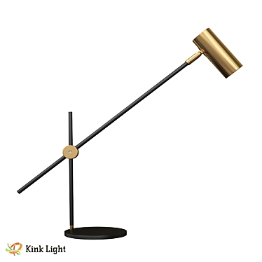 Monto Black Table Lamp 3D model image 1 