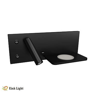 Loft Style Black Wall Sconce 3D model image 1 