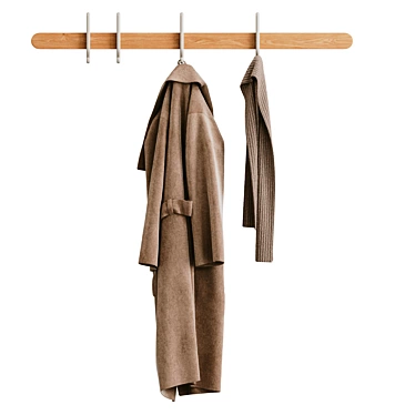 Bolia Coat Hanger with Hooks 3D model image 1 