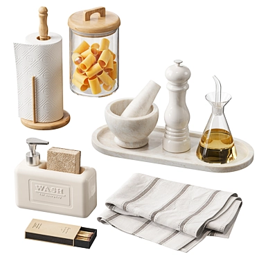 Kitchen Decor Set NG3, Zara Home 3D model image 1 