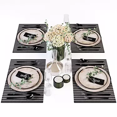 Beige Table Setting