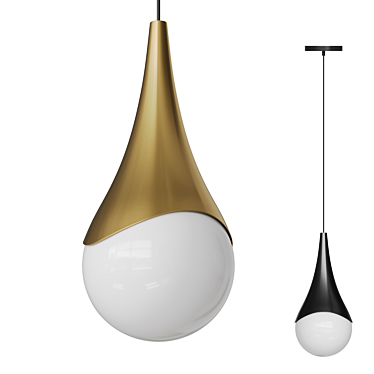 Modern Hanging Pendant Light "Shady 3D model image 1 