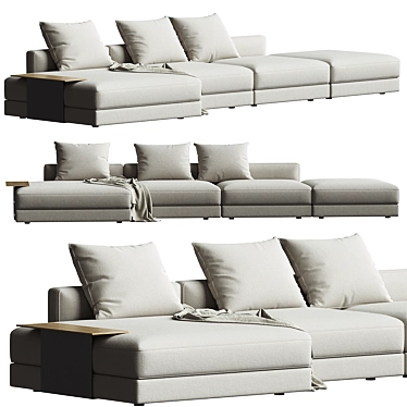 Elegant Versache V21 Luxury Sofa 3D model image 1 