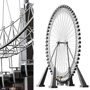 Skyline 100-Meter Observation Wheel 3D model image 1 