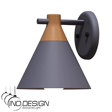 Modern Gray Metal Pendant Light 3D model image 1 