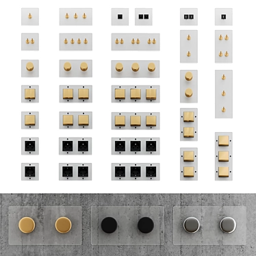 Corston Switches and sockets glass