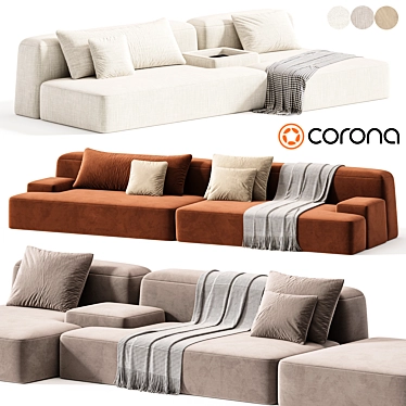 Modular Sofa Thassos 2015 3D model image 1 