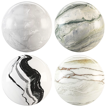 Luxury Marble Texture Collection 3D model image 1 