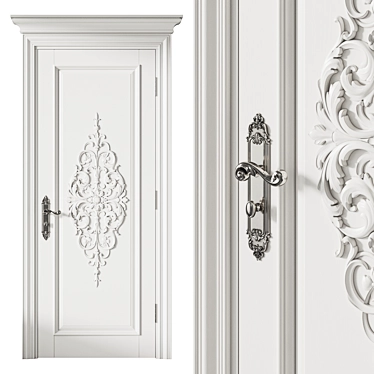 Classic Door 565. Vray Rendered 3D model image 1 