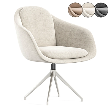 Textile Light Gray Gambl Chair