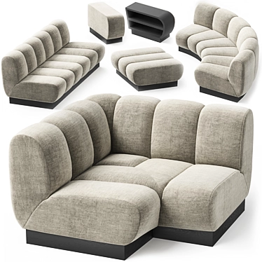 Biscuit Sectional Sofa by Vladimir Kagan