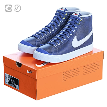 Premium Nike Blazer Shoes 2015 3D model image 1 